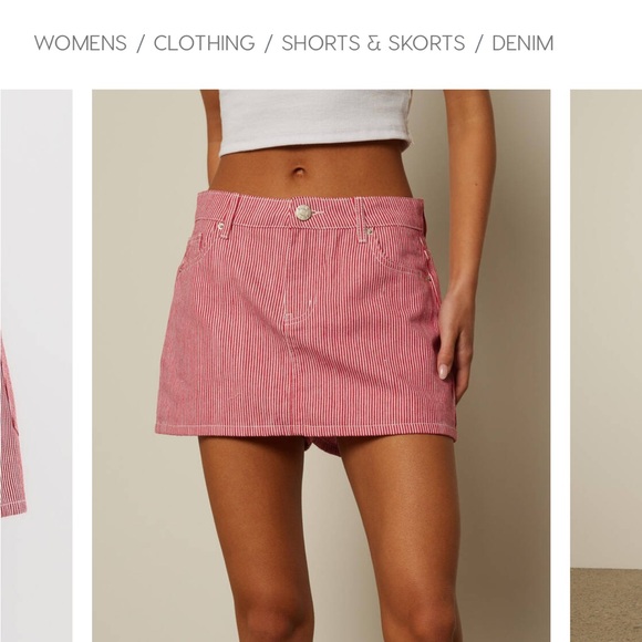 Demin skort - Picture 2 of 4